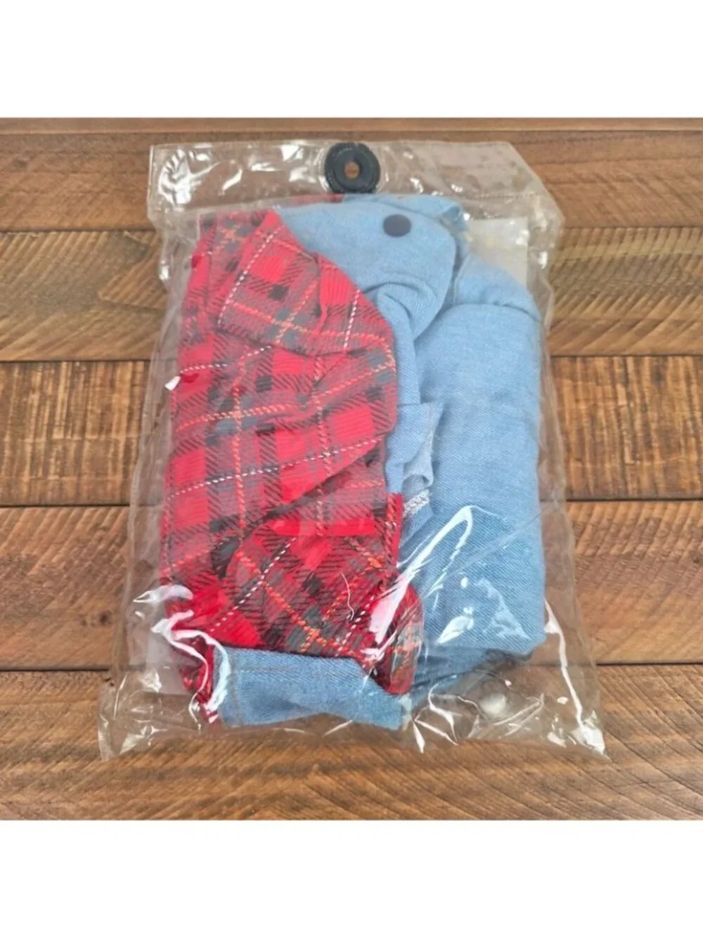 vintage Doggiduds corduroy and denim plaid dog jacket - size XXL